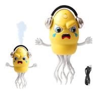 CGACCSD Giocattolo Polpo | Con Sensore Automatico Di Ostacoli | Polpo Ricaricabile Con Luci E Musica | Per E Bambini Gioco Sulla Pancia Compleanno Natale Gioco In Culla