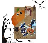 CGACCSD Halloween Citazione Con Un Libro di Halloween - Biglietto di Ringraziamento per Bibliotecario o Insegnante Dettagli per Feste Regali per Calzini di Natale Amante della Lettura