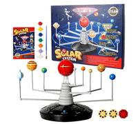 CGACCSD Modello di sistema solare, giocattolo educativo STEM, con proiettore a LED, set per bambini, per bambini, ragazze, asilo, compleanno, Natale, scuola