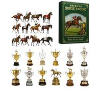 CGACCSD Natale avvento, acrilico 2D, 24 giorni, decorazione per trofei di cavallo da corsa, calendario per conto alla rovescia, per la casa, la finestra, la porta, l'auto, le feste, le vacanze, le