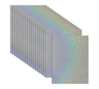 CGACCSD Pellicole di laminazione olografiche | A4 Carta decorativa olografica Overlay,20 fogli pellicola autoadesiva impermeabile per progetti scolastici foto documenti