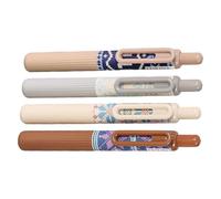 CGACCSD Penne retrattili, penne retrattili | Fat Press Writing Pens Set da 4, punto sottile da 0,5 mm per bambini per adulti che lavorano nel diario e forniture per il disegno