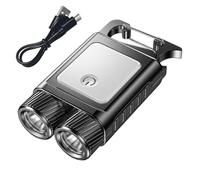 CGACCSD Piccola torcia da porta porta, luce portatile portachiavi - torcia forte per adulti, lampada ricaricabile per campeggio all'aperto Uso notturno