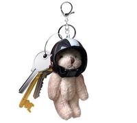 CGACCSD Portachiavi Orso | Portachiavi Orso Peluche Con Caschi Per Zaini | Ciondolo Stilizzato e per Zaino da Viaggio o Borsa da Donna, Nero , Consulte la descripción