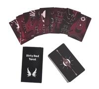 CGACCSD Set di carte tarocchi, biglietti per l'apprendimento dei tarocchi, 10,7 cm x 6 cm, per la divinazione e l'interpretazione quotidiana del futuro
