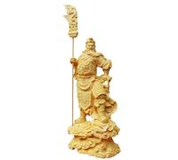 CGACCSD Statua di Guan Yu,Statua cinese di Guan Yu - Statua tradizionale in legno - Statua del dio della ricchezza, decorazione della casa, decorazione della tavola, scultura di buona fortuna per