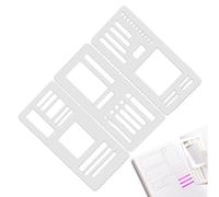 CGACCSD Stencil per diario creativo - Modelli calendario per disegnare diari | forniture per ufficio Scrapbooking per diario scolastico studenti adulti taccuino checklist tracker