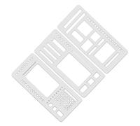 CGACCSD Stencil per diario creativo,Modelli riutilizzabili per quaderni e pianificatori | Accessori per giornalismo antiscivolo per sgrossatura studenti pittura per adulti Checklist Agenda