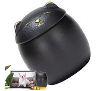 CGACCSD Urne per ceneri di gatto | Urna souvenir di cremazione per gatto in ceramica, scatola memoria stagna decorativa per mensola ceramica gesso impronta animale domestico