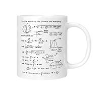 CGACCSDa Bere A Tema Fisica Per Bibite | 320 Ml In Ceramica Scientifica Per Bevande | Per Appassionati Di Fisica | Per Tè, Latte, Acqua, Bevande Calde E Fredde, Tè Al Latte, Yogurt
