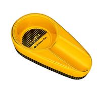 Cgaplus Posacenere per sigari singolo classico in ceramica posacenere portatile da viaggio per esterno casa ufficio giallo