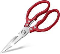 CGBE Forbici da Cucina in Acciaio Inossidabile, Forbice Cucina Resistenti Affilate, Forbici Trinciapollo Professionale Multiuso per Pollame, Pollo, Pesce, Carne, Verdure, Erbe