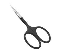 CGBE Forbicine per Cuticole in Acciaio Inossidabile: Forbici per Cuticole Professionale Punta Curva Sottile - Impugnatura Rotonda - Extra Affilate Forbici per Rimuovere Pelle Morta e Cuticole - Nero