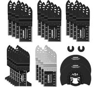CGBOOM - Kit di lame per sega, 26 pezzi, in acciaio al carbonio e acciaio inox, accessori oscillanti, per multimaster, Dremel, Bosch, Makita DTM51, Einhell