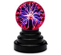 CGBOOM Sfera al Plasma Magica 7,6 cm Touch Sensitive - Vetro Lightning, Sensibile, USB Divertente Scientifica, Cristallo Luce Incredibile Lampada Decorativa Gaget