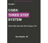 CGBX: Three Step System: Official CGBXs 2024, 2023, 2022: 30 Essays, 6 PTs