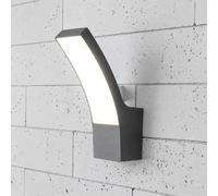 CGC Lighting Lampada da parete da esterno LED 4000 K, bianco naturale, diffusore LED opale integrato, illuminazione impermeabile (grigio)