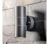 CGC Lighting Lampada da parete per esterni IP44 GU10 LED alto e basso (grigio)