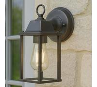 CGC Lighting Lampada da parete per esterno, alimentata da rete elettrica, lampadina E27 (Ottone antico)