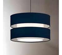 CGC Lighting Paralumi paralume per lampada da soffitto per interni, diametro 26 cm, 2 livelli, non elettrico, installazione facile (Blu)