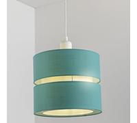 CGC Lighting Paralumi paralume per lampada da soffitto per interni, diametro 26 cm, 2 livelli, non elettrico, installazione facile (Verde acqua)
