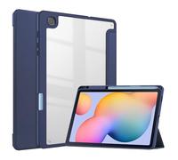 CGCSYZ Case for Samsung Galaxy Tab A8 10.5 inch (SM-X200/X205) 2021 Tablet with S Pen Holder, Multi-Angle Viewing Acrylic Back Cover with Pocket Auto Wake/Sleep,Green (Purple)