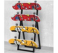 CGCSYZ Portasci e Snowboard in Metallo, Supporto da Pavimento per Sci, espositore da Pavimento per Garage/Negozio （White-30x123cm）