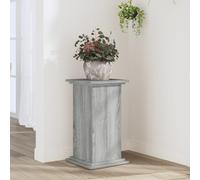 cgdTUxdh portavasi, Supporto for Piante Portafiori Base for Vaso Grigio Sonoma 33x33x60 Cm MDF
