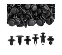 CGEAMDY 190 Pcs Rivetti in Plastica, Clip di Fissaggio per Paraurti, Set di Viti di Ricambio in Scatola per Clip di Assetto per Auto, 6 Diverse Tipologie Clips, Accessorio Universale per Veicoli