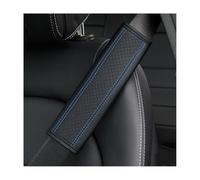 CGEAMDY 2 Pezzi Imbottitura per Cintura di Sicurezza con Velcro, Nero/Blu | Imbottitura Morbida, Riduce la Pressione Sulla Spalla, Chiusura Facile con Velcro, per Adulti e Bambini, Accessori Auto