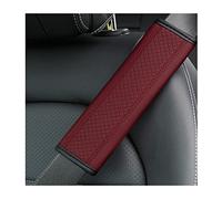 CGEAMDY 2 Pezzi Imbottitura per Cintura di Sicurezza con Velcro, Rosso | Imbottitura Morbida, Riduce la Pressione Sulla Spalla, Chiusura Facile con Velcro, per Adulti e Bambini, Accessori Auto