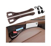 CGEAMDY 2 Pezzi Spazi Tra I Sedili E La Console, Riempimento Della Fessura Del Sedile Dell'auto, Tappi Per Sedili Auto, Strisce Per Riempire Le Fessure Dei Sedili Auto A Prova Perdite(Marrone)