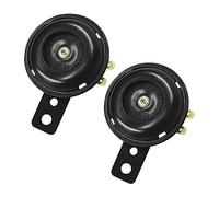 CGEAMDY 2Pcs Moto Electrique Klaxon, Universel 105DB Klaxon12V, Multifonctionnel Haut-Parleurs de Moto Etanche Rond Haut-Parleurs de Klaxon, Accessoires pour Voitures, pour Véhicule Electrique Scooter