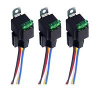 CGEAMDY 3 Pezzi 12V Relè Universale con Imbracatura di Socket, Universale Relè per Auto, 12V Relè Universale 4 Contatti, per Veicolo Veicolo Van Boat Truck Durevole Dell'automobile(Cinque-Zampe)