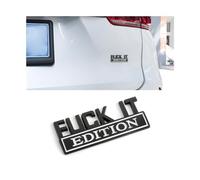 CGEAMDY 3D Auto Edizione, Auto Fuck IT Edition, Lettera 3D Metallo Targhetta Emblema Distintivo Auto Adesivo Decalcomania Accessori Esterni, Per Auto Universali e Altri Camioncini (Nero-Bianco)