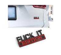 CGEAMDY 3D Auto Edizione, Auto Fuck IT Edition, Lettera 3D Metallo Targhetta Emblema Distintivo Auto Adesivo Decalcomania Accessori Esterni, Per Auto Universali e Altri Camioncini (Nero-Rosso)