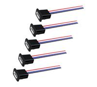 CGEAMDY 5 Pezzi Enchufe USB 3a De 4 Pines, Conector USB Hembra De 4 Hilos Con Hebilla De Ranura a Presión, Cavo Impermeabile USB Plug Pigtail, Per CCTV Auto Registratori Audio Elettrodomestici 10cm