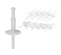 CGEAMDY 50 Pezzi Rivetti Ciechi Elementi Di Fissaggio, Rivetti Per Paraurti In Plastica, Auto Clip Per Modanature In Plastica, Paraurti Parafango Rivestimento In Plastica Modanatura Clip(Bianco)
