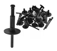 CGEAMDY 50 Pezzi Rivetti Ciechi Elementi Di Fissaggio, Rivetti Per Paraurti In Plastica, Auto Clip Per Modanature In Plastica, Paraurti Parafango Rivestimento In Plastica Modanatura Clip(Nero)