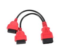 CGEAMDY Adattatore Cavo Diagnostico OBD2, Cavo di Prolunga Diagnostico per Auto da 1 Maschio a 2 Femmine, Auto 16 Pin OBD2 OBDII Y-Splitter Adattatore Cavo di Estensione Strumento Diagnostico