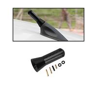 CGEAMDY Antenna per Auto Corta, Adattatore per Antenna Corta a Stelo Corto per Tetto in Lega Di Alluminio Con Viti, Antenna Decorativa Autoradio Con Forte Funzione Di Ricezione FM/AM(Nero)