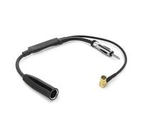 CGEAMDY Auto Antenne Adattatore, Antenna per Autoradio Amplificatore Di Segnale, Antenna DAB+ Splitter SMB Adattatore DIN Plug per Autoradio