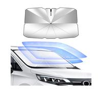 CGEAMDY Auto Ombrello Parasole, Ombrello Parasole Parabrezza Anteriore per Auto, Parabrezza Interno Parasole, Auto Copri Parabrezza per Sole, Ombrello Protezione UV Rotazione a 360 °(135x75cm)