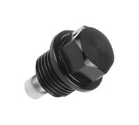 CGEAMDY Bullone di Scarico Dell'olio, Tappo di Scarico Dell'olio M14x1.5MM Vite Della Coppa Dell'olio con Magnete al Neodimio in Acciaio Inossidabile Universale Auto, Moto e Camion (Nero/M14x1.25cm)