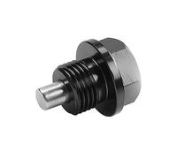 CGEAMDY Bullone di Scarico Dell'olio, Tappo di Scarico Dell'olio M14x1.5MM Vite Della Coppa Dell'olio con Magnete al Neodimio in Acciaio Inossidabile Universale Auto, Moto e Camion (Nero/M14x1.5cm)