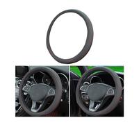 CGEAMDY Coprivolante Auto, Coprivolante in Pelle Microfibra, Copri Volante Antiscivolo Traspirante Durevole, Universale Protezione Custodia Volante Auto per Maggior Parte Autocarri(Nero+Linea Rossa)