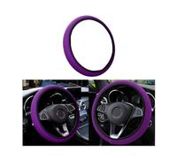 CGEAMDY Coprivolante Auto Universale Diametro 37-38 cm, Coprivolante Elastica del Volante, Microfibra Traspirante in Seta Ghiaccio, Calda in Inverno e Fresca in Rstate, Antiscivolo (Viola1)