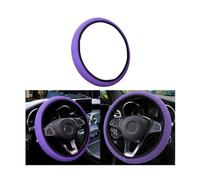 CGEAMDY Coprivolante Auto Universale Diametro 37-38 cm, Coprivolante Elastica del Volante, Microfibra Traspirante in Seta Ghiaccio, Calda in Inverno e Fresca in Rstate, Antiscivolo (Viola)