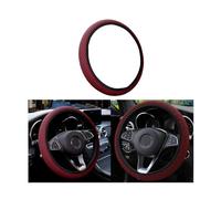 CGEAMDY Coprivolante Auto Universale Diametro 37-38 cm, Coprivolante Elastica del Volante, Microfibra Traspirante in Seta Ghiaccio, Calda in Inverno e Fresca in Rstate, Antiscivolo (Borgogna)