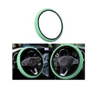 CGEAMDY Coprivolante Auto Universale Diametro 37-38 cm, Coprivolante Elastica del Volante, Microfibra Traspirante in Seta Ghiaccio, Calda in Inverno e Fresca in Rstate, Antiscivolo (Verde)